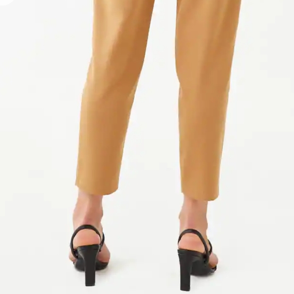 Ella High-Rise Trouser Pants Beige Tan Nude - Picture 2 of 8